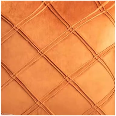 PACK DE 02 FUNDAS DE COJÍN DE TERCIOPELO CON RAYAS 45X45 NARANJA - 4