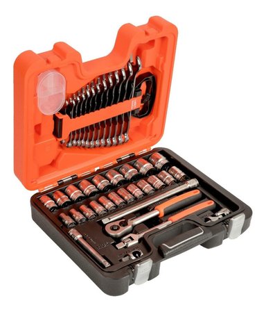 JUEGO DE DADOS DE 1/2'' + LLAVES COMBINADAS 40 PZS. BAHCO - 1