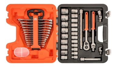 JUEGO DE DADOS DE 1/2'' + LLAVES COMBINADAS 40 PZS. BAHCO - 2