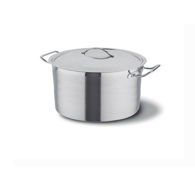 OLLA C/TAPA ACERO INOX 9LT.25*18CM. FONDO DIFUSOR - 1