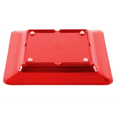 PLATO CUADRADO MELAMINA ROJA 30X30 CM - 6