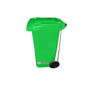 BASURERO CON PEDAL 240 LT. COLOR VERDE - 1