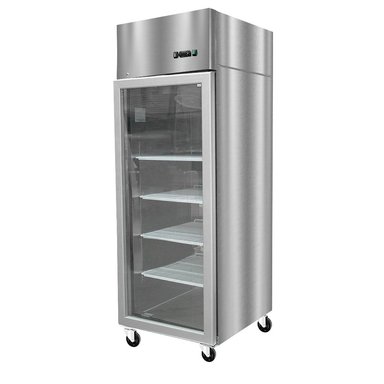 REFRIGERADOR ACERO INOX PUERTA VIDRIO SINGLE 700 LITROS - 2