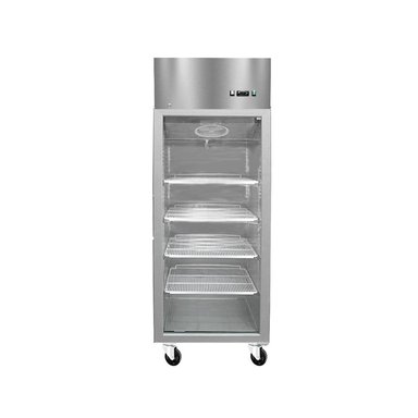 REFRIGERADOR ACERO INOX PUERTA VIDRIO SINGLE 700 LITROS - 3