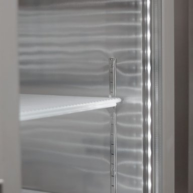 REFRIGERADOR ACERO INOX PUERTA VIDRIO SINGLE 700 LITROS - 6