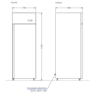 REFRIGERADOR IMAHE VERTICAL 1 PUERTA SÓLIDA 700 LITROS - 7