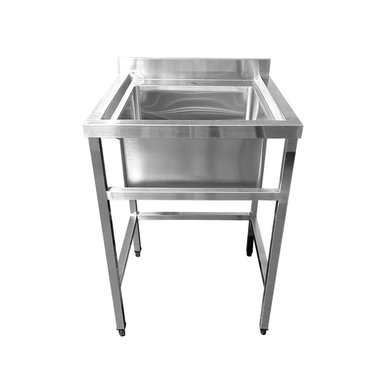 LAVADERO IMAS MURAL 1 TAZA ACERO INOX 60 X 60 X 85 CM - 1
