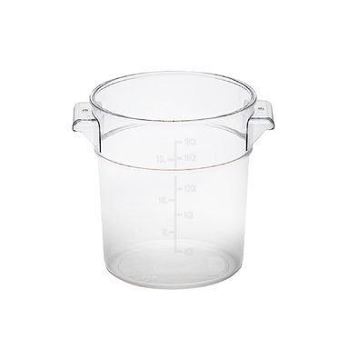 CONTENEDOR POLICARBONATO REDONDO 17 LT CON TAPA TRANSPARENTE - 1