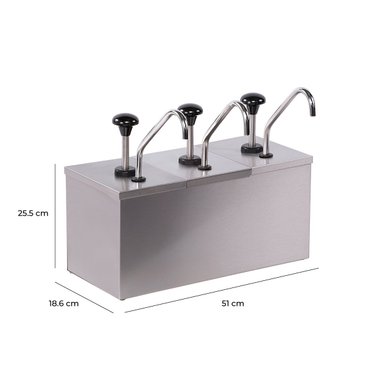 DISPENSADOR DE SALSAS 3 BOMBAS MODELO SD-3P VOLTER - 6
