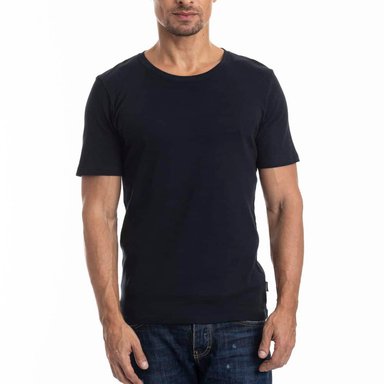 CAMISETA COTTON RIB MANGA CORTA CUELLO REDONDO - 1