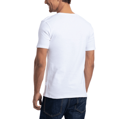 CAMISETA COTTON RIB MANGA CORTA CUELLO EN V - 2