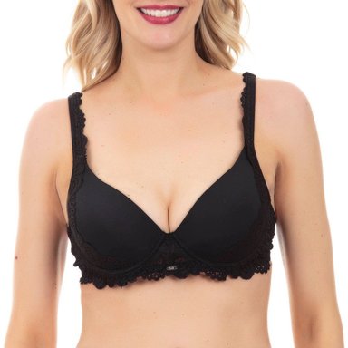 SOSTÉN MUJER LADY GENNY REALCE MEDIO MICROFIBRA ENCAJE - 1
