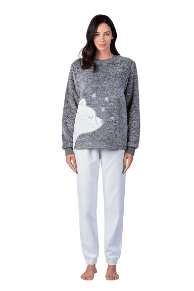 PIJAMA POLAR MUJER LADY GENNY PELUCHE - 1