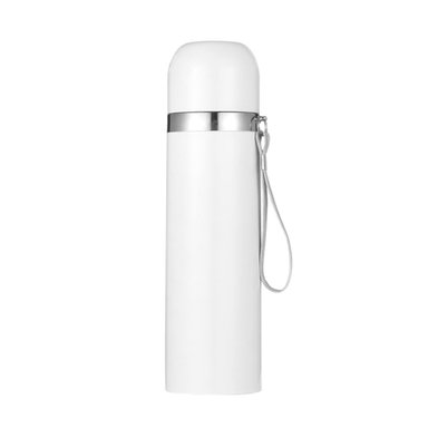 TERMO ALUMINIO BLANCO CON TAPA 500ML CAJA INDIVIDUAL COLOR SUBLIME - 1