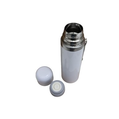 TERMO ALUMINIO BLANCO CON TAPA 500ML CAJA INDIVIDUAL COLOR SUBLIME - 2