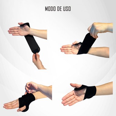 VENDA MUÑEQUERA ELÁSTICA ORTOPÉDICA COMPRESIÓN MUÑECA MANO - 2