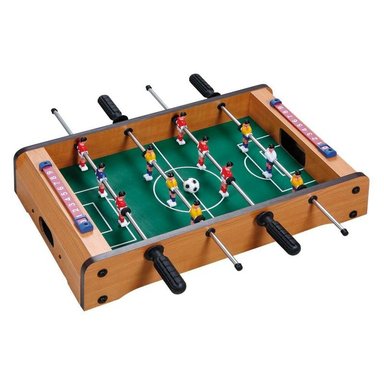 MINI TACA TACA MADERA NIÑOS FÚTBOL PORTÁTIL FUTBOLÍN - 1