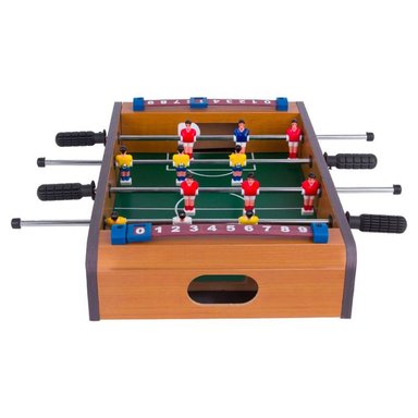 MINI TACA TACA MADERA NIÑOS FÚTBOL PORTÁTIL FUTBOLÍN - 2