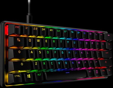 TECLADO GAMER HYPERX ALLOY MECANICO SWITCHES RED RGB INGLES - 2