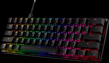 TECLADO GAMER HYPERX ALLOY MECANICO SWITCHES RED RGB INGLES - 3