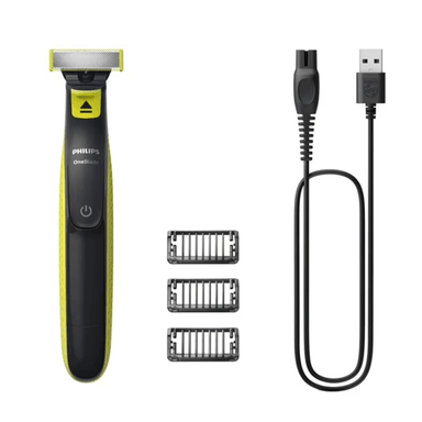 MAQUINA DE AFEITAR PHILIPS ONEBLADE QP2724/10 EN COLOR NEGRO - 1