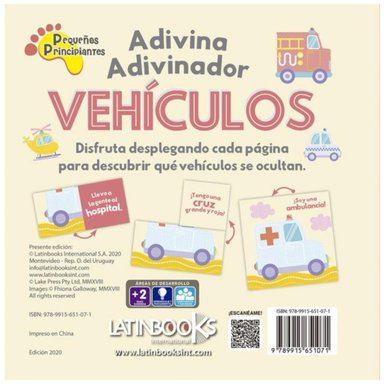 LIBRO ADIVINA ADIVINADOR - VEHÍCULOS - LATINBOOKS - 2