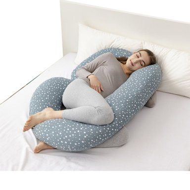 COJÍN BEYAI ALMOHADA MATERNAL CON FUNDA EXTRA SUAVE ESTRELLAS MULTICOLOR - 2