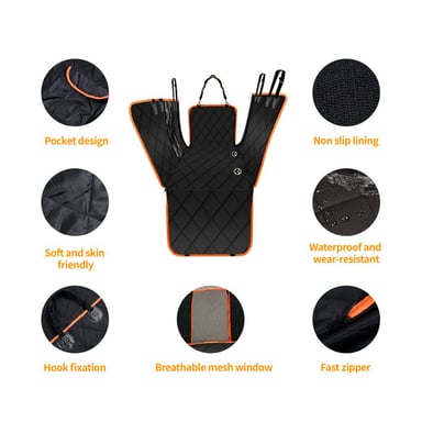 PROTECTOR FUNDA CUBRE ASIENTO BABYLUNA AUTO IMPERMEABLE PARA MASCOTAS - 5