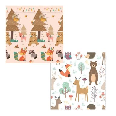 ALFOMBRA ANTIGOLPES BEBÉ CON BOLSO 150X200X1CM BOSQUES RASPER - 1