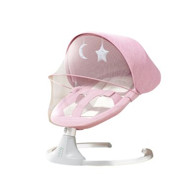 SILLA MECEDORA SMART PARA BEBES CON BALANCEO Y MÚSICA ROSA - 1
