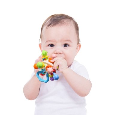 JUGUETE INTERACTIVO BABYLUNA ENCÍAS Y DIENTES BEBÉ ENTRETENIMIENTO MULTIFUNCIONAL BLANCO - 2