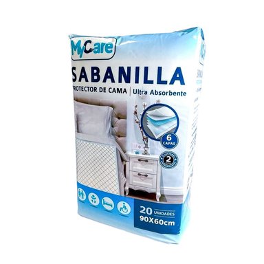 20 SABANILLA ADULTO MYCARE - 90X60 CM - 9