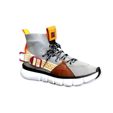 ZAPATILLAS HOMBRE BOSSY URBANAS GRIS BROCHE ALTA - 1