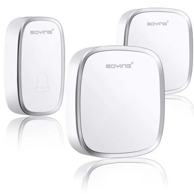 TIMBRE INALÁMBRICO IMPERMEABLE + 2 RECEPTORES LUZ LED - 2