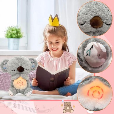 KOALA RESPIRA REAL PELUCHE CALMA BEBÉ DORMIR SUEÑO RELAJANTE - 6