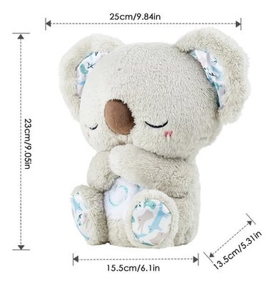 KOALA RESPIRA REAL PELUCHE CALMA BEBÉ DORMIR SUEÑO RELAJANTE - 8