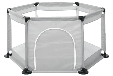 CORRAL DE SEGURIDAD HEXAGONAL PARA NIÑOS GRIS - 1