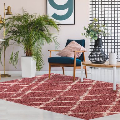 ALFOMBRA DIB DESIGN SHAGGY 1381 PINK 180 X 275 CM - 4