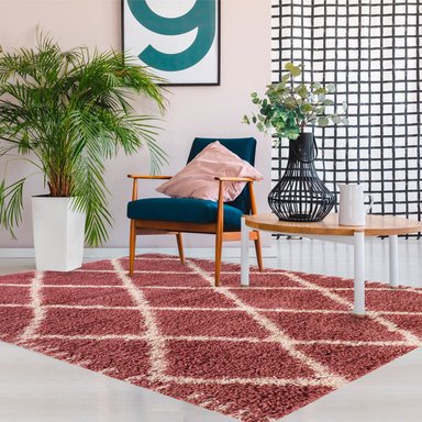 ALFOMBRA DIB DESIGN SHAGGY 45 PINK 180 X 275 CM - 3