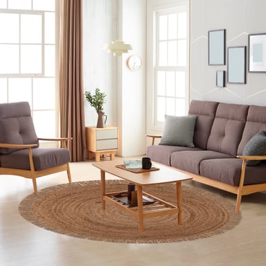 ALFOMBRA YUTE ROUND COLLECTION 150X150 199 N - 4