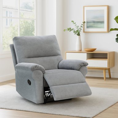 BERGER RECLINABLE 1 CUERPO SEUL GRIS CLARO - 2
