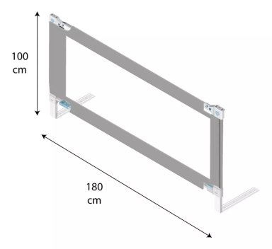 SET 2 BARANDAS PARA CAMA KING 180X200CM COLCHONES ALTOS - 2