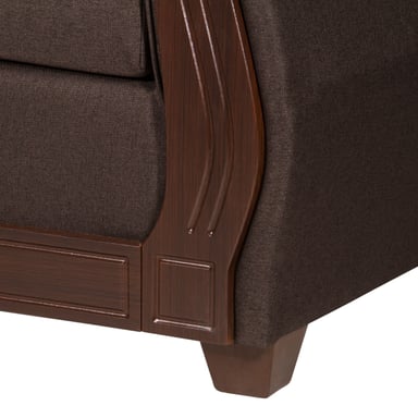 SILLÓN RUZAM MOBEL ATENAS LINO CAFÉ 1 CUERPO - 4
