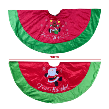 FALDÓN PIE DE ÁRBOL NAVIDAD ESTAMPADO RENOS NAVIDEÑOS - 3