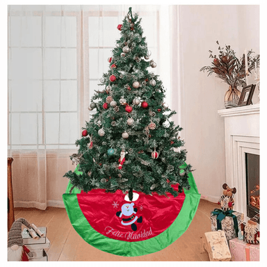FALDÓN PIE DE ÁRBOL NAVIDAD ESTAMPADO RENOS NAVIDEÑOS - 4