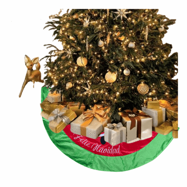 FALDÓN PIE DE ÁRBOL NAVIDAD ESTAMPADO RENOS NAVIDEÑOS - 6
