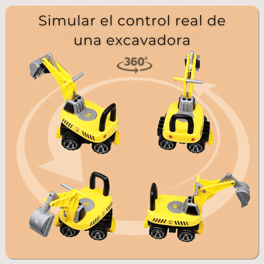 CORREPASILLO INFANTIL UTILÍSIMO AMARILLO ESTILO CAMIÓN EXCAVADORA NIÑO - 6