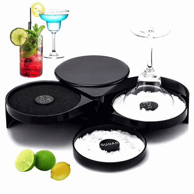 ESCARCHADOR DE COPASS VASOS ORILLADOR COCTELES MICHELADAS 3 BANDEJAS - 1
