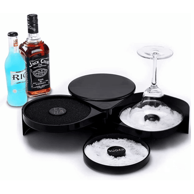 ESCARCHADOR DE COPASS VASOS ORILLADOR COCTELES MICHELADAS 3 BANDEJAS - 4