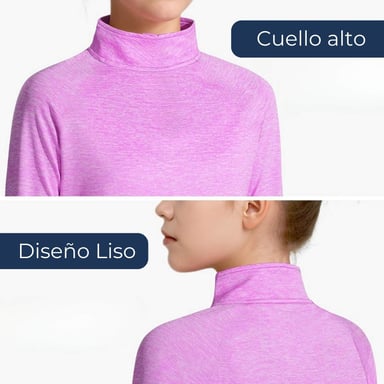 PACK 6 CAMISETAS BEATLE POLAR POLERA CUELLO ALTO NIÑA COLORES SURTIDOS - 7